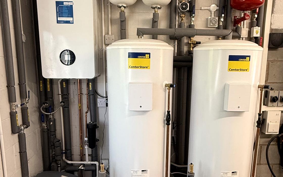Domestic boiler and unvented cylinder installation